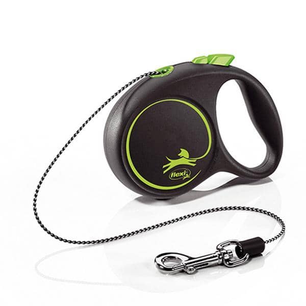 LAISSE FLEXI BLACK DESIGN CORD S 5m